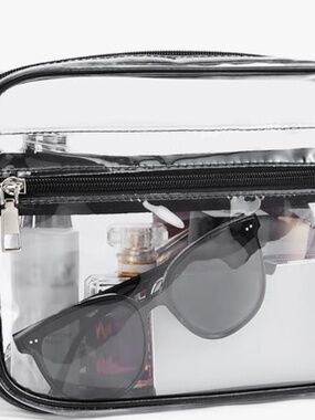 Bostanten Clear Crossbody Bag Stadium Approved Transparent Purse Geometric Strap